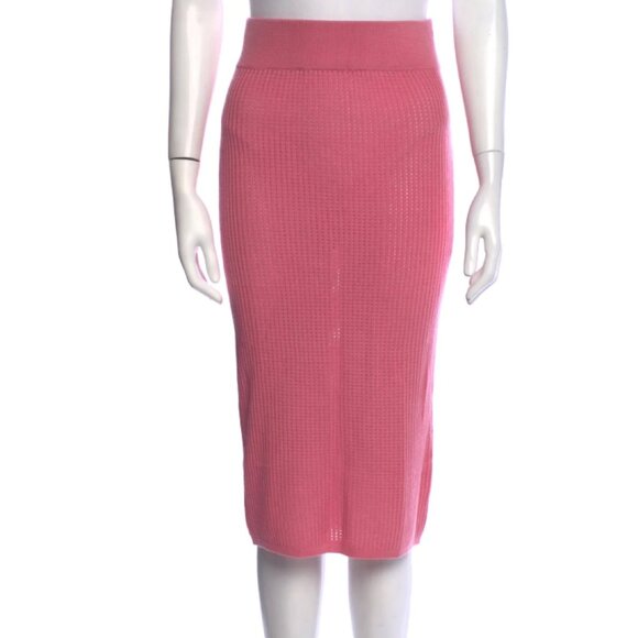 Victor Glemaud Eyelet Trim Knee-Length Skirt - Picture 1 of 5